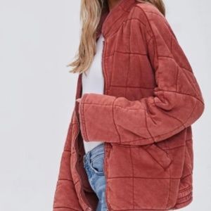 Forever 21 Rust Quilted Jacket